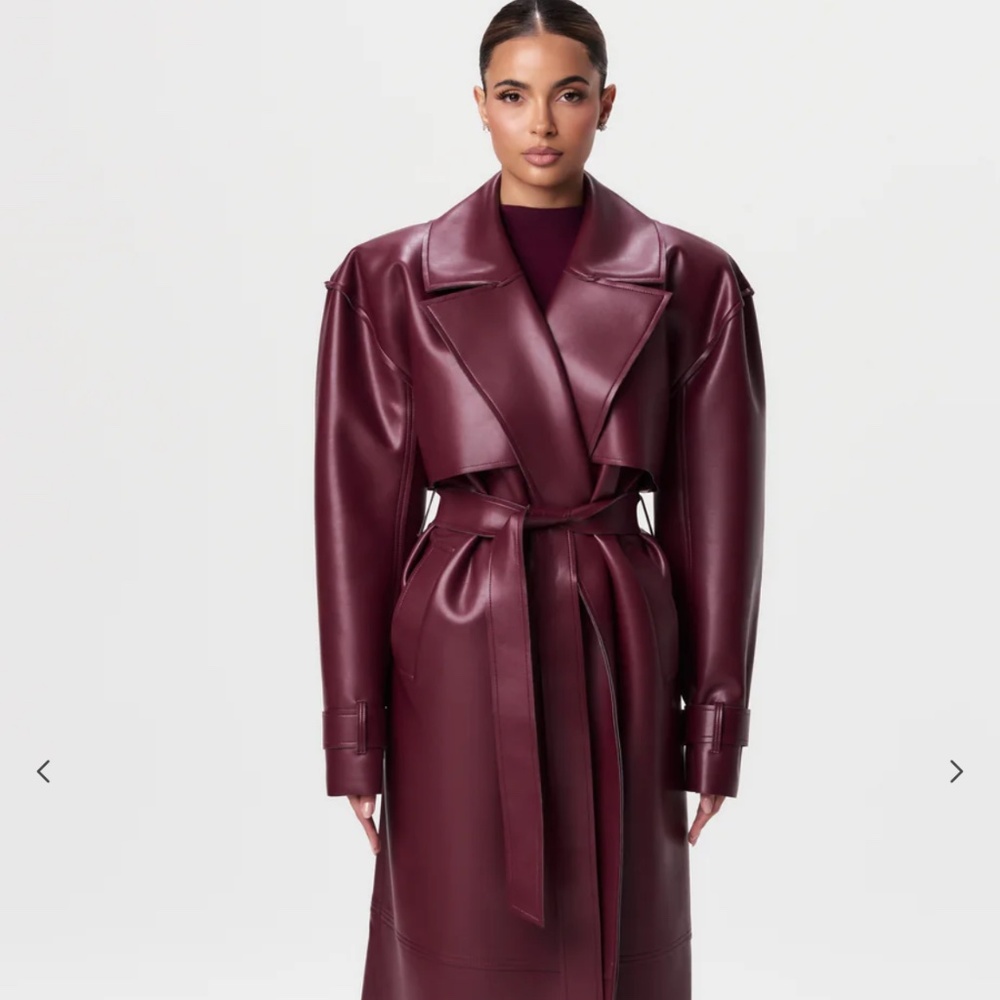 Naked Wardrobe Burgundy Trench Cost